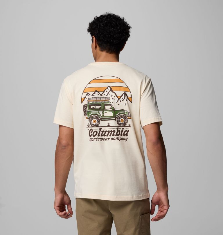Men's George Graphic T-Shirt, Color: CHALK, image 1