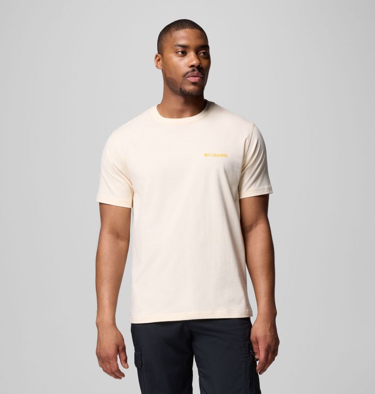 Men's JOSH BR CSC SS TEE | 191 | L, Color: CHALK, image 3