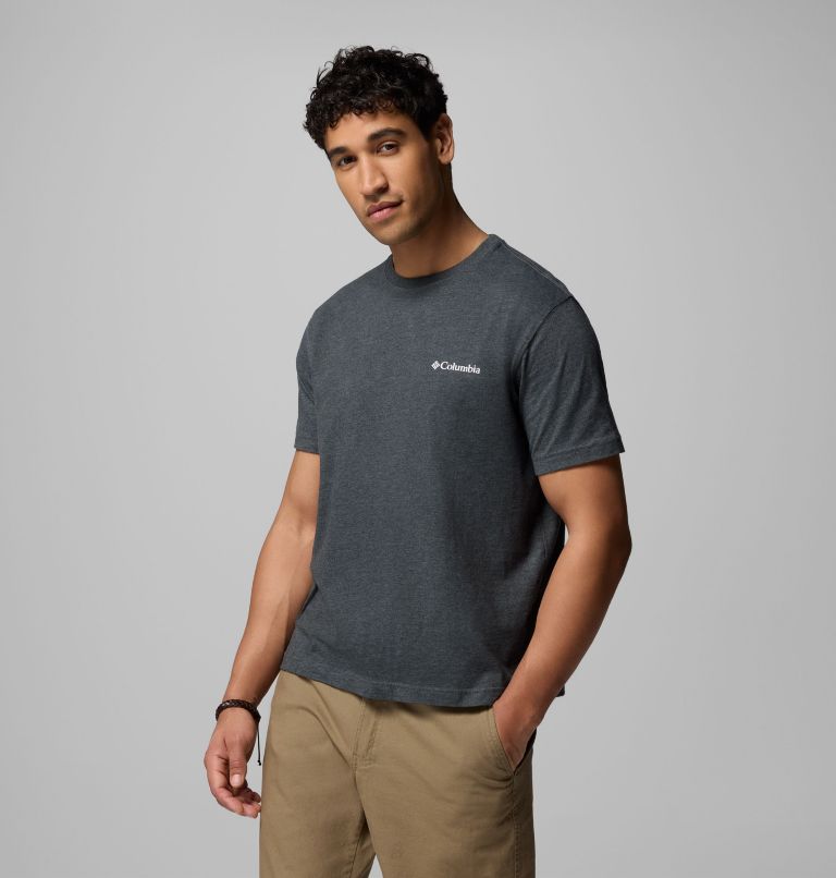 Men's MARKER BR CSC SS TEE | 027 | M, Color: CHARCOAL HEATHER, image 3