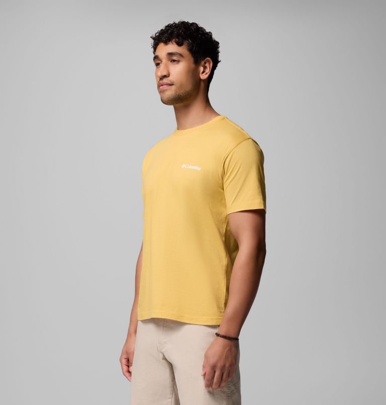 Men's Marker Graphic T-Shirt, Color: MUSTARD, image 4