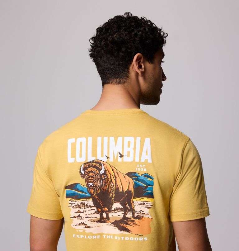 Men's Marker Graphic T-Shirt, Color: MUSTARD, image 6