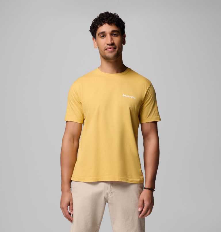 Men's Marker Graphic T-Shirt, Color: MUSTARD, image 3