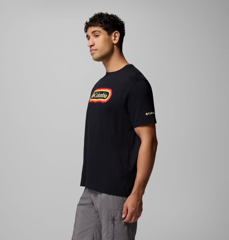 Men's Radio Graphic T-Shirt, Color: BLACK, image 4