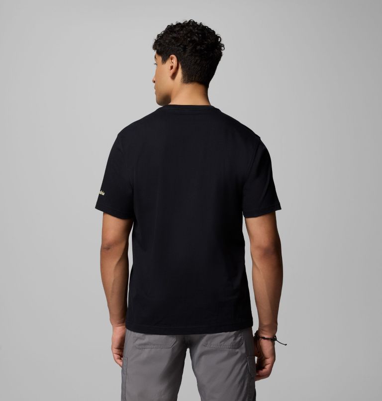 Men's Radio Graphic T-Shirt, Color: BLACK, image 3