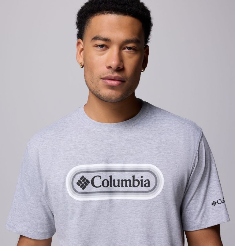 Men's Radio Graphic T-Shirt, Color: GREY HEATHER, image 5