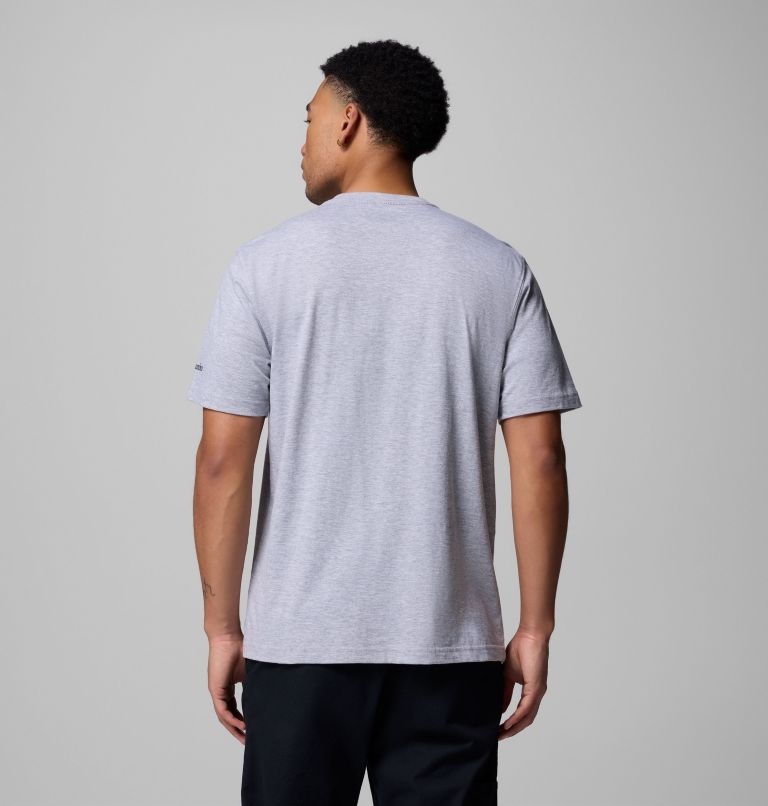 Men's Radio Graphic T-Shirt, Color: GREY HEATHER, image 3