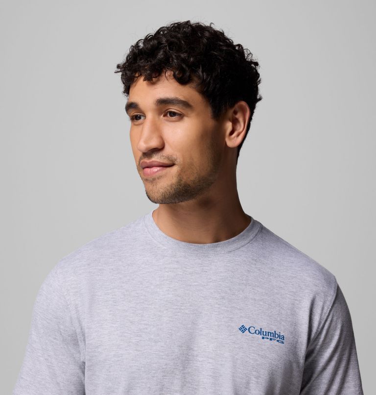 MENS BALLAD PFG BR SS TEE | 030 | L, Color: GREY HEATHER, image 5