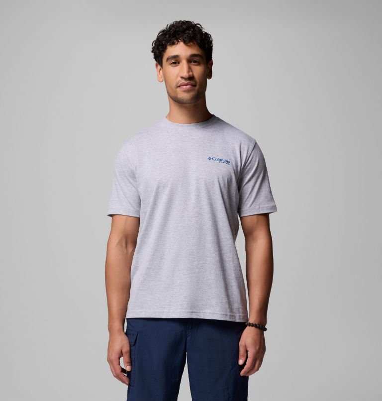 MENS BALLAD PFG BR SS TEE | 030 | L, Color: GREY HEATHER, image 3