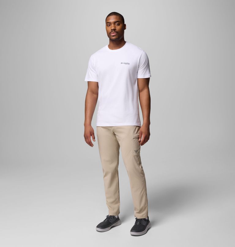 Men's PFG Ballad Graphic T-Shirt, Color: WHITE, image 2