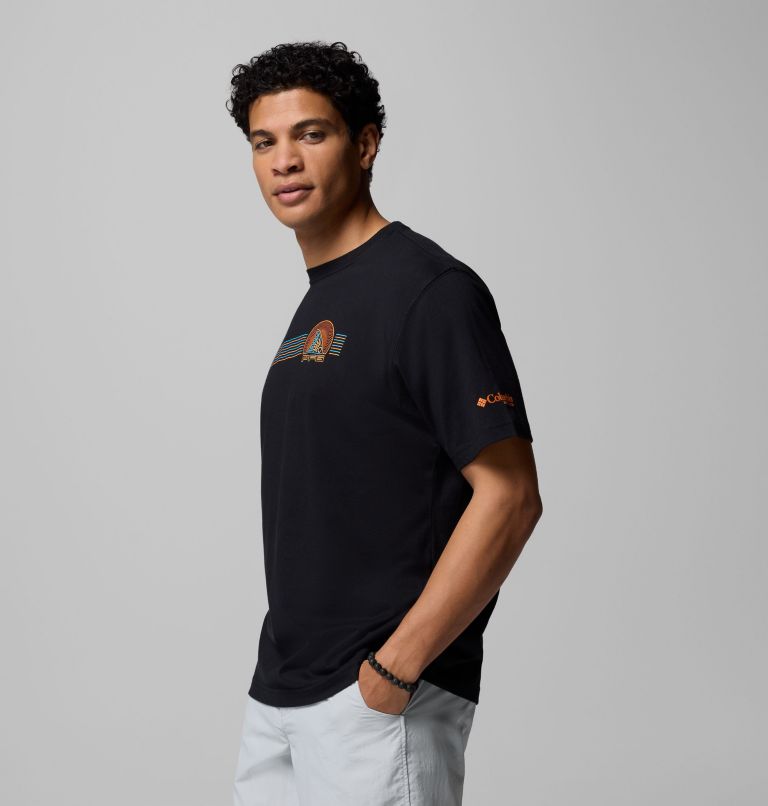 Men's PFG Dylan Graphic T-Shirt, Color: BLACK, image 4