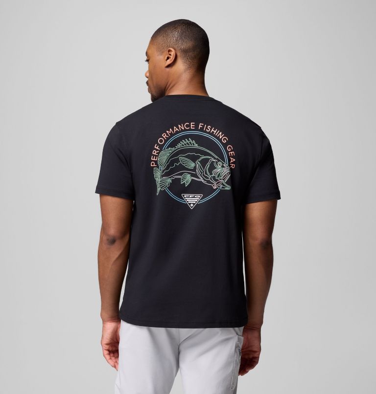 Men's PFG Luminate Graphic T-Shirt, Color: BLACK, image 1