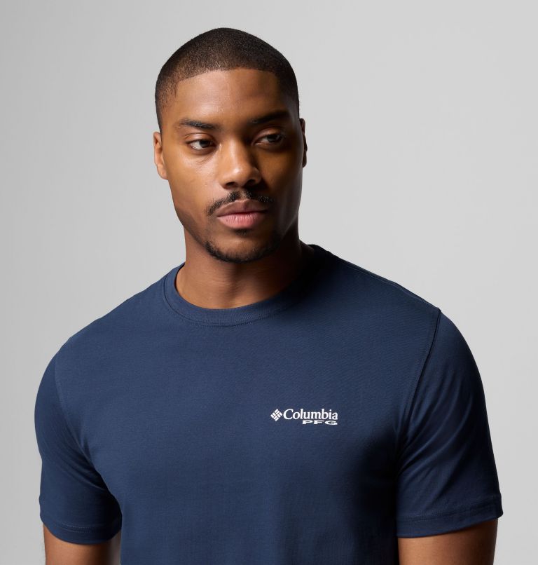 Men's PFG Luminate Graphic T-Shirt, Color: COLUMBIA NAVY, image 5