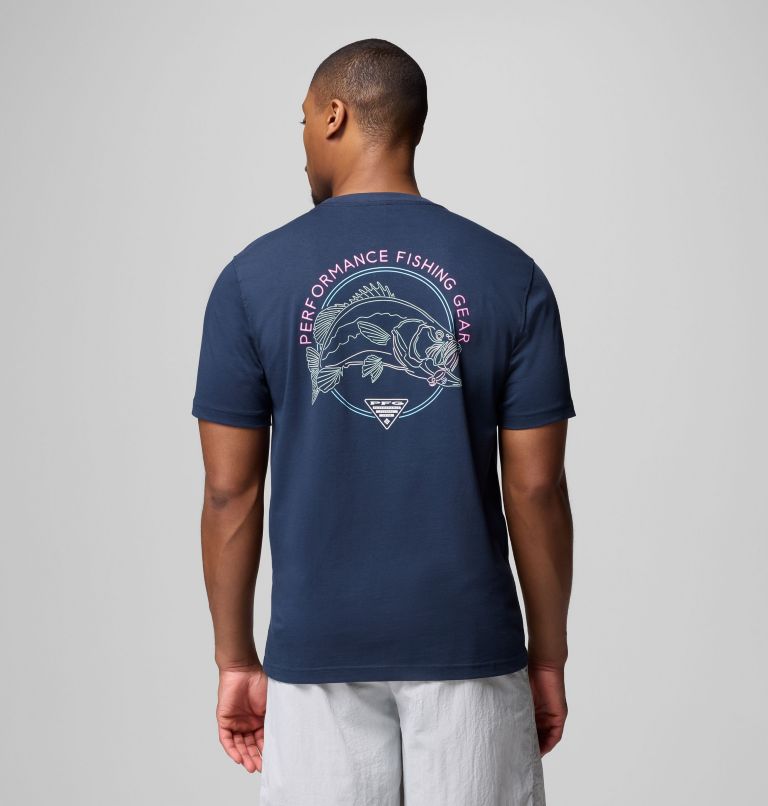 Men's PFG Luminate Graphic T-Shirt, Color: COLUMBIA NAVY, image 1