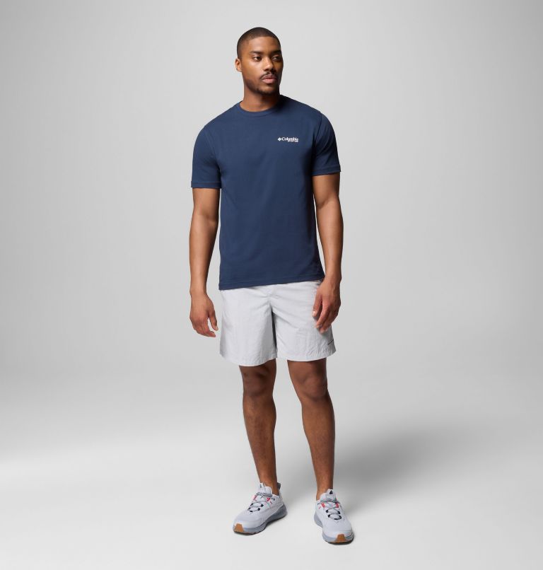 Men's PFG Luminate Graphic T-Shirt, Color: COLUMBIA NAVY, image 2