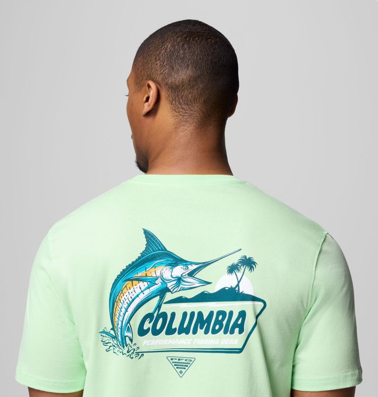 Men's PFG Marlow Graphic T-Shirt, Color: KEY WEST, image 6