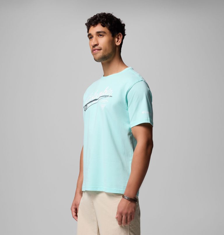 Men's PFG Rodney Graphic T-Shirt, Color: GULFSTREAM, image 4