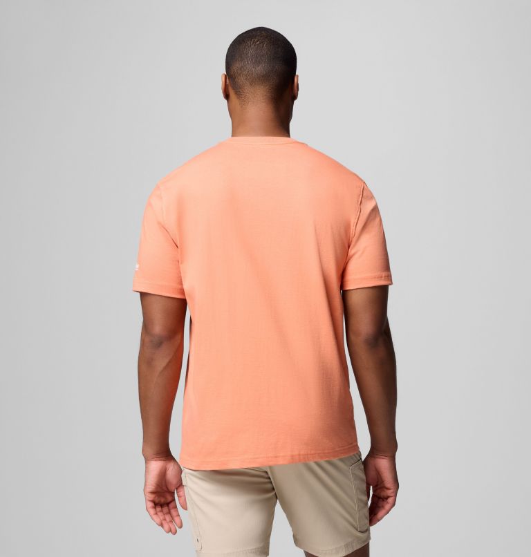 Men's PFG Rodney Graphic T-Shirt, Color: Bright Peach, image 3
