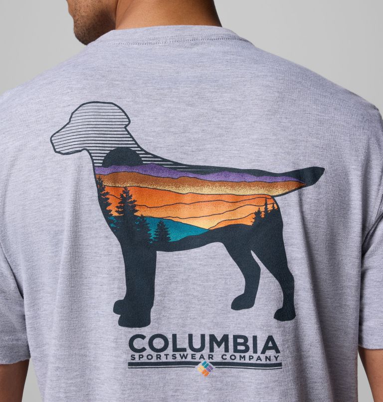 Men's Bound Graphic T-Shirt, Color: GREY HEATHER, image 6
