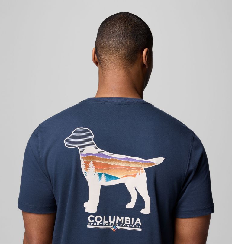 Men's Bound Graphic T-Shirt, Color: COLUMBIA NAVY, image 6