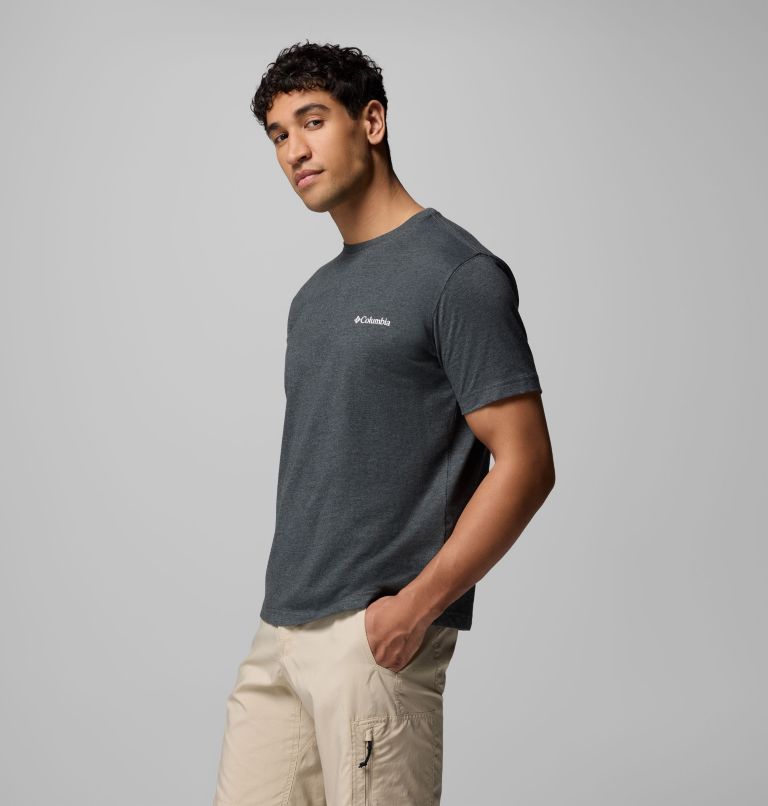 Men's Campdud Graphic T-Shirt, Color: CHARCOALHEATHER, image 4
