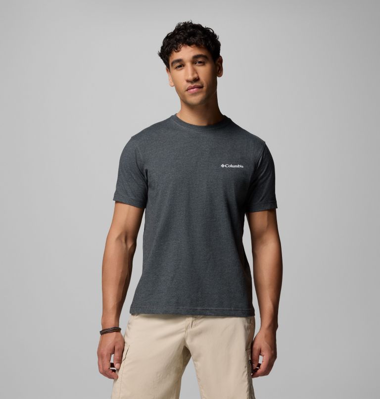 Men's Campdud Graphic T-Shirt, Color: CHARCOALHEATHER, image 3