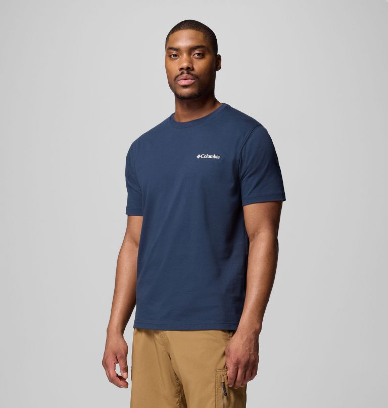 Men's Campdud Graphic T-Shirt, Color: COLUMBIA NAVY, image 4