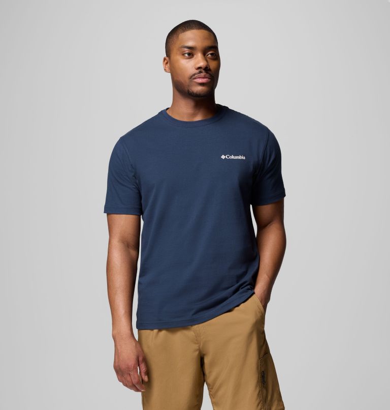 Men's Campdud Graphic T-Shirt, Color: COLUMBIA NAVY, image 3