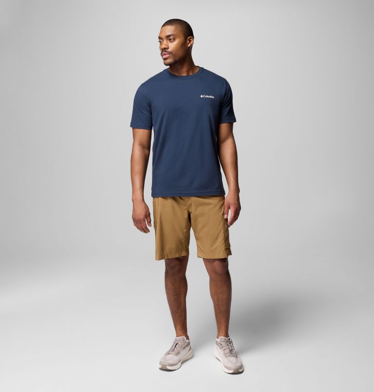 Men's Campdud Graphic T-Shirt, Color: COLUMBIA NAVY, image 2