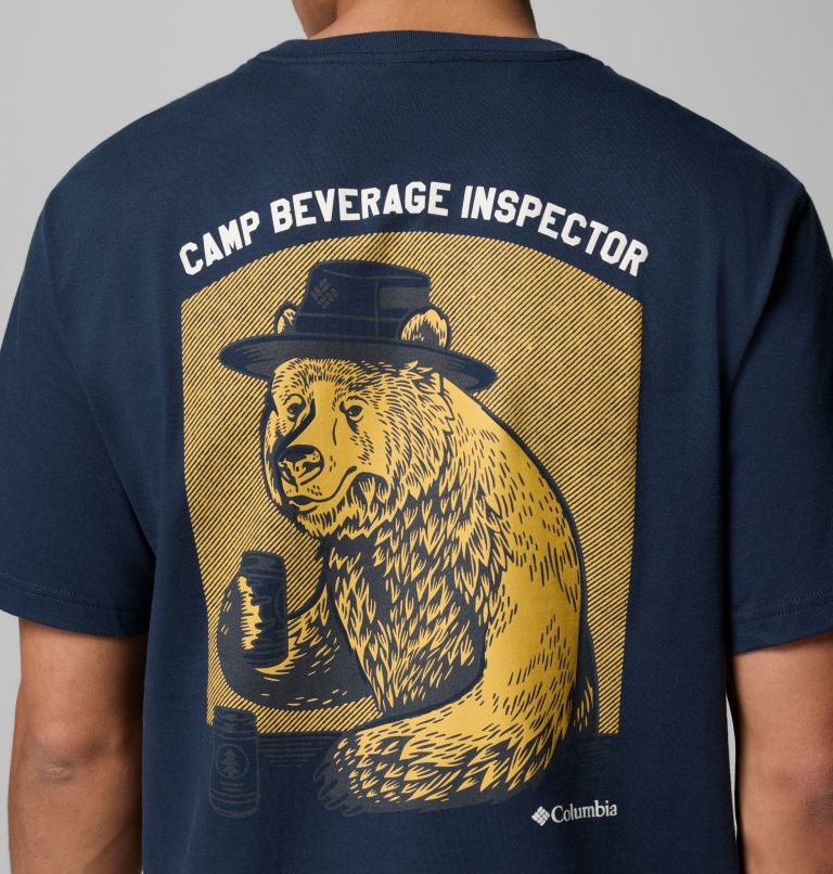 Men's Inspector Graphic T-Shirt, Color: COLUMBIA NAVY, image 6