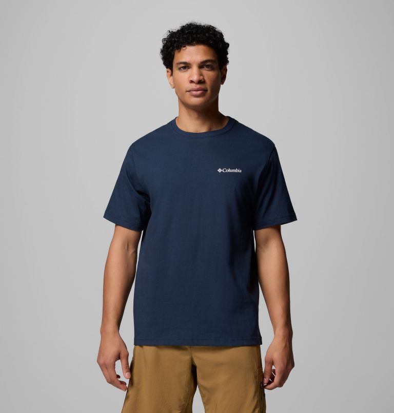 Men's Inspector Graphic T-Shirt, Color: COLUMBIA NAVY, image 3