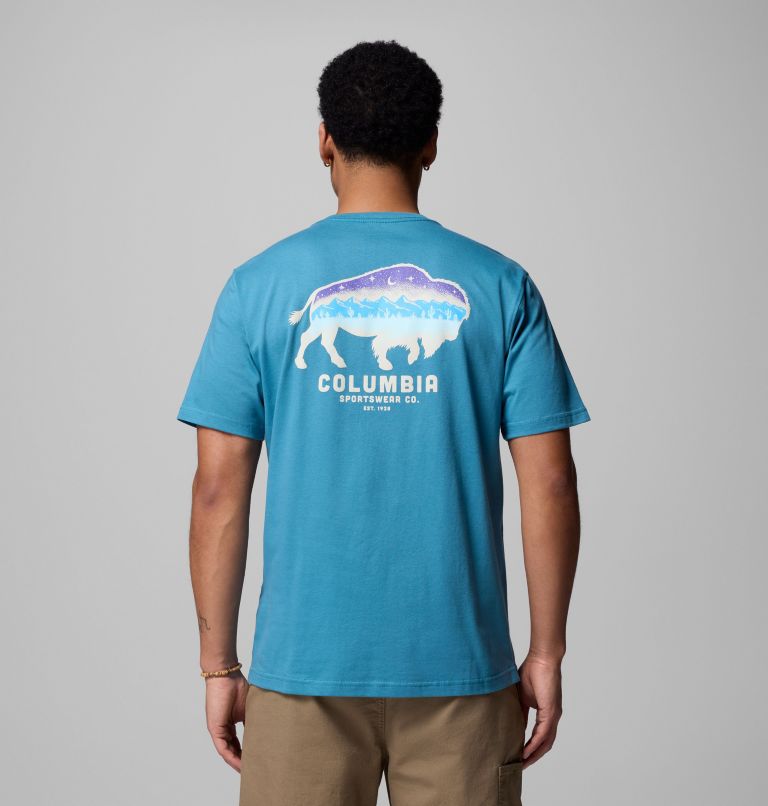 MENS REACHER CSC BR SS TEE | 402 | L, Color: CANYON BLUE, image 1