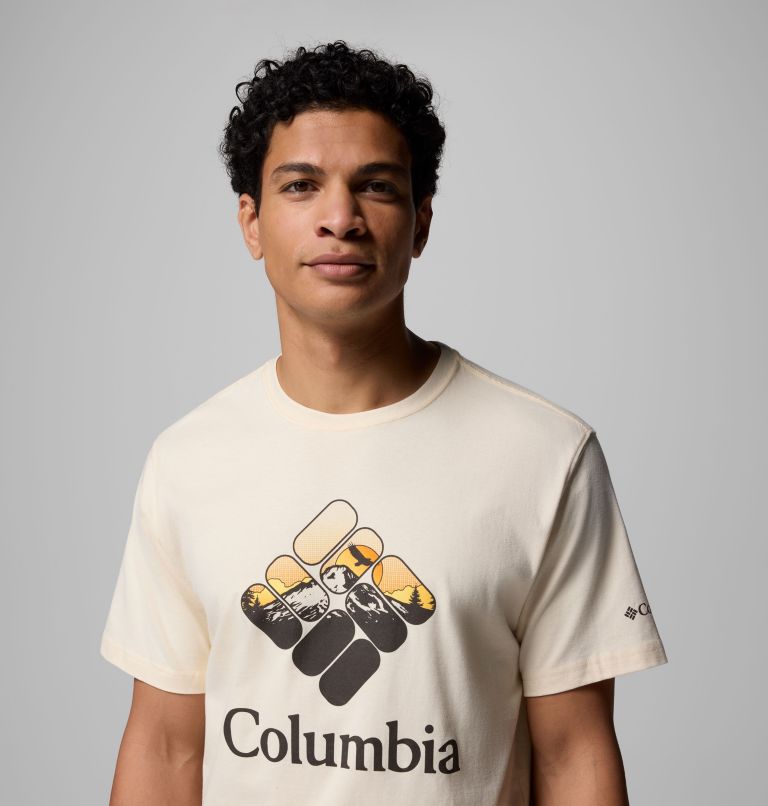 Men's Troy Graphic T-Shirt, Color: CHALK, image 5