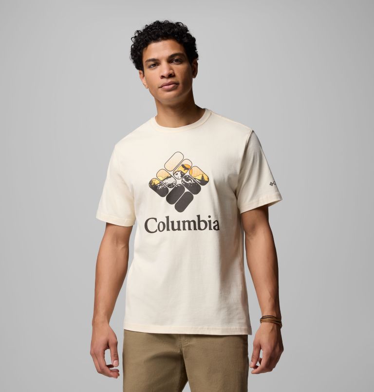Men's Troy Graphic T-Shirt, Color: CHALK, image 1