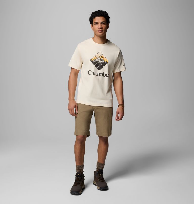 Men's Troy Graphic T-Shirt, Color: CHALK, image 2
