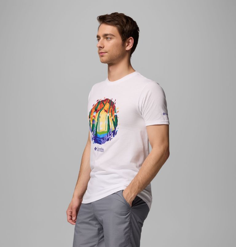 Men's Pride 25 Graphic T-Shirt, Color: WHITE, image 4