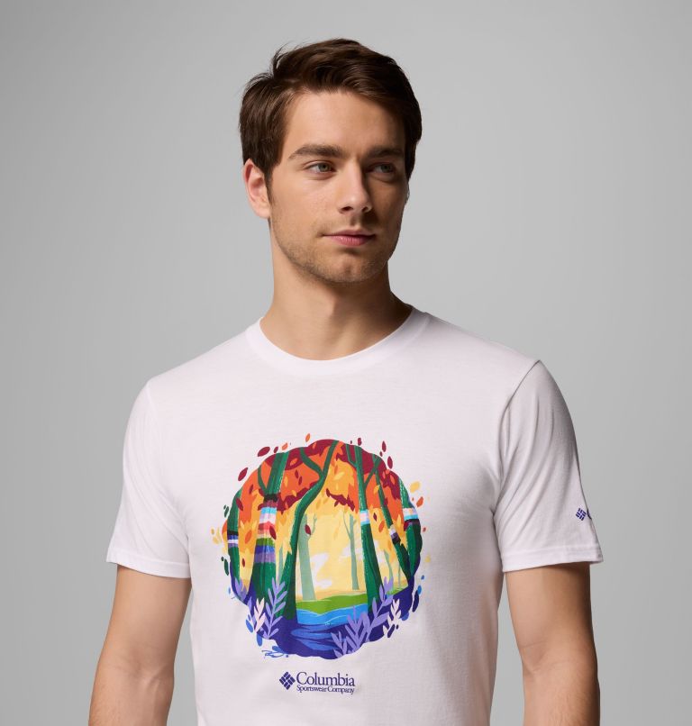 Men's Pride 25 Graphic T-Shirt, Color: WHITE, image 5