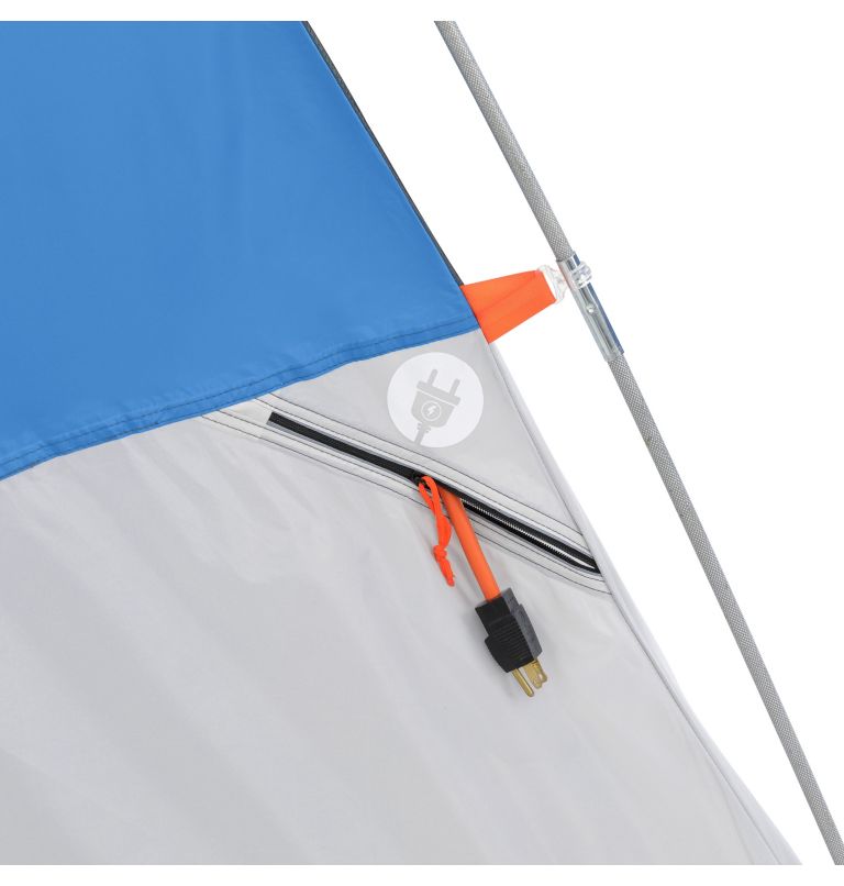 4-Person Dome Tent, Color: Azure Blue, image 5