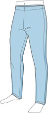 Man's Legs in Active Fit Pants