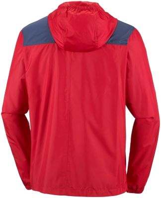 Men's Flashback Windbreaker Flashback&trade; Windbreaker | 023 | S, Mountain Red, Zinc, back