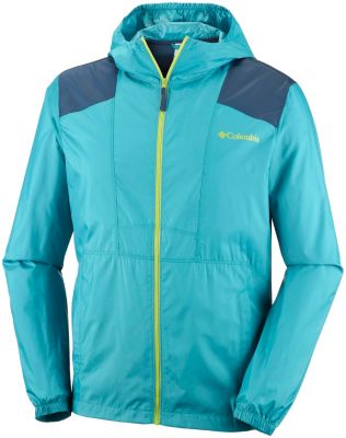 Men's Flashback Windbreaker Flashback&trade; Windbreaker | 023 | S, Teal, Zinc, front