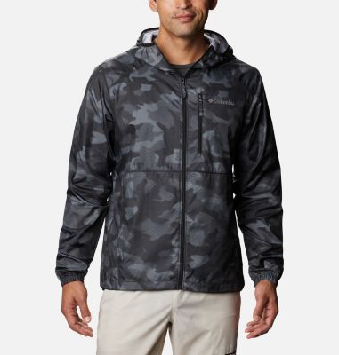 Men&rsquo;s Flash Forward&trade; Windbreaker Jacket Flash Forward&trade; Windbreaker Print | 327 | S, Black Spotted Camo, front