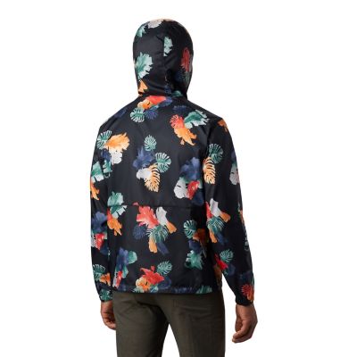 Giacca antivento Flash Forward&trade; da uomo Flash Forward&trade; Windbreaker Print | 327 | S, Black Tropical N Monsteras, back