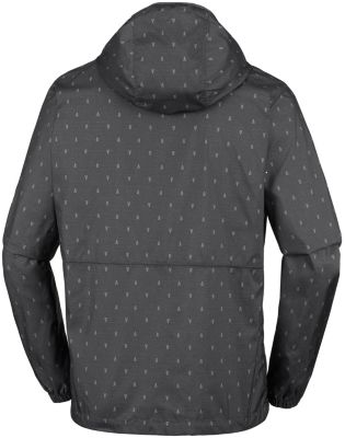 Men&rsquo;s Flash Forward&trade; Windbreaker Jacket Flash Forward&trade; Windbreaker Print | 452 | L, Shark Camp Fire Print, back