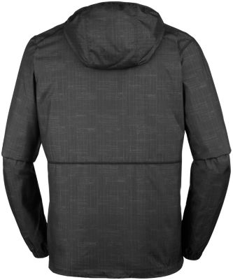 Men&rsquo;s Flash Forward&trade; Windbreaker Jacket Flash Forward&trade; Windbreaker Print | 452 | L, Black Ikat Print, back