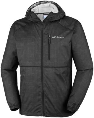 Men&rsquo;s Flash Forward&trade; Windbreaker Jacket Flash Forward&trade; Windbreaker Print | 452 | L, Black Ikat Print, front