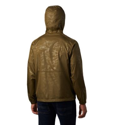 Giacca antivento Flash Forward&trade; da uomo Flash Forward&trade; Windbreaker Print | 327 | S, New Olive Technical Camo Deboss, back