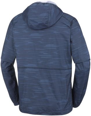 Men&rsquo;s Flash Forward&trade; Windbreaker Jacket Flash Forward&trade; Windbreaker Print | 452 | L, Collegiate Navy Print, back