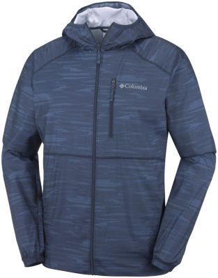 Men&rsquo;s Flash Forward&trade; Windbreaker Jacket Flash Forward&trade; Windbreaker Print | 452 | L, Collegiate Navy Print, front