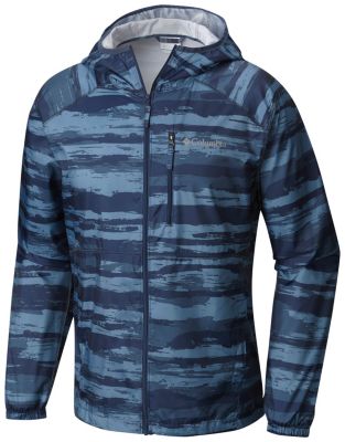 Men&rsquo;s Flash Forward&trade; Windbreaker Jacket Flash Forward&trade; Windbreaker Print | 452 | L, Zinc Stripe Print, front