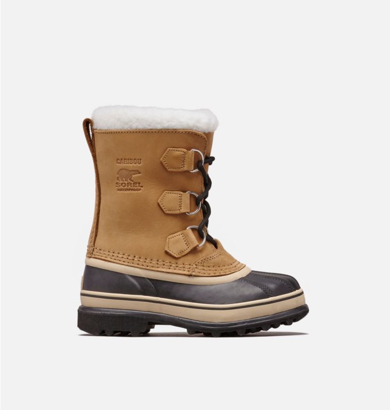 Youth Caribou Snow Boot, Color: Buff